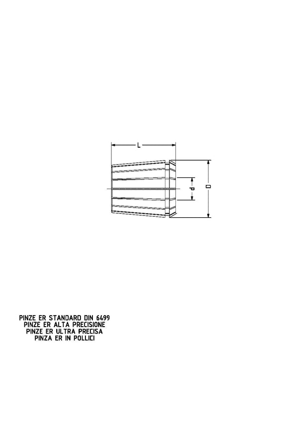 ultra-precise collet ER 25 CAPACITY 7